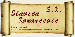 Slavica Komarčević vizit kartica